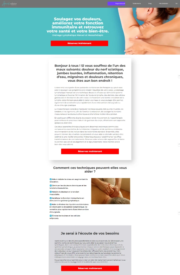 paginas web para masoterapeuta